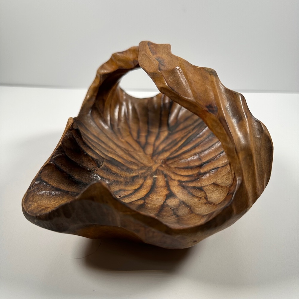 Handcrafted Wooden Art Bowl - Picture 6 of 9